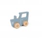 Preview: Little Dutch Holz Traktor Blau Mint LD4377