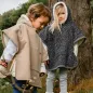 Preview: Cloby Teddy Poncho Brown 1-3 Jahre - braun