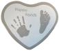 Preview: Happy Hands - Hand & Fußabdruckset - Herzform Silber