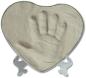 Preview: Happy Hands - Hand & Fußabdruckset - Herzform Silber Preview: Happy Hands - Hand & Fußabdruckset - Herzform Silber