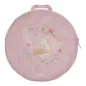 Preview: Kriechtunnel von Little Dutch in Rosa mit Blumenmotiven