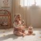 Preview: Little Dutch Stapelturm mit Ringen - rosa - Fairy Garden