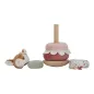 Preview: Little Dutch Stapelturm mit Ringen - rosa - Fairy Garden