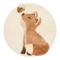 Preview: Little Dutch antirutsch Teppich Fuchs 110 x 110 cm Preview: Little Dutch antirutsch Teppich Fuchs 110 x 110 cm