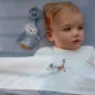 Preview: Little Dutch Schnullertuch Eule blau – Forest Friends Bio-Musselin
