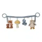 Preview: Little Dutch Kinderwagenkette blau - Forest Friends Wagenspanner Preview: Little Dutch Kinderwagenkette blau - Forest Friends Wagenspanner