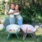 Preview: Little Dutch rosa Garten Schubkarre Metall - Fairy Garden