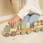 Preview: Little Dutch Holz Eisenbahn mit Steck-Formen Traktor Little Farm LD7154