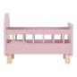 Preview: Little Dutch Puppenbett mit Holzrahmen und rosa Textilien
