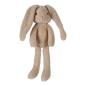 Preview: Beiges Stoff-Kuscheltier Hase mit langen Ohren von vorne Preview: Beiges Stoff-Kuscheltier Hase mit langen Ohren von vorne