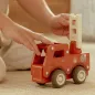 Preview: Detailaufnahme des Little Dutch Holzfeuerwehrautos Rot mit Leiter und Gummirädern Preview: Detailaufnahme des Little Dutch Holzfeuerwehrautos Rot mit Leiter und Gummirädern
