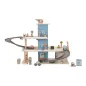 Preview: Detailansicht Holzparkhaus Blau mit Holzfahrzeugen und Hubschrauber von Little Dutch