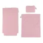 Preview: Rosa Puppenwagen LD2519 aus Holz inklusive Decke und Kissen