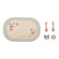 Preview: Zitronenscheibe & Minzblatt aus Holz als Teeset-Accessoires