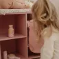 Preview: detailansicht puppenwickeltisch rosa holz Preview: detailansicht puppenwickeltisch rosa holz