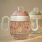 Preview: Auslaufsicherer rosa Trinklernbecher Mepal Mio - Fairy Garden Little Dutch