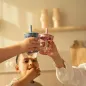 Preview: Little Dutch Kinder Trinkglas blau Mio 250ml mit Trinkhalm Mepal - Forest Friends Preview: Little Dutch Kinder Trinkglas blau Mio 250ml mit Trinkhalm Mepal - Forest Friends