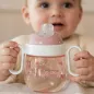Preview: Auslaufsicherer rosa Trinklernbecher Mepal Mio - Fairy Garden Little Dutch