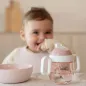 Preview: Auslaufsicherer rosa Trinklernbecher Mepal Mio - Fairy Garden Little Dutch