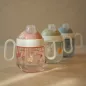 Preview: Auslaufsicherer rosa Trinklernbecher Mepal Mio - Fairy Garden Little Dutch
