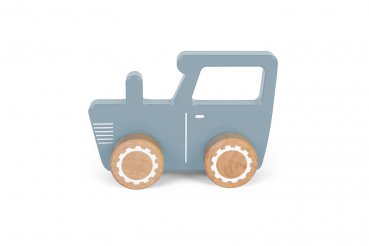 Little Dutch Holz Traktor Blau Mint LD4377