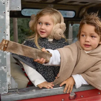 Cloby Teddy Poncho Brown 1-3 Jahre - braun