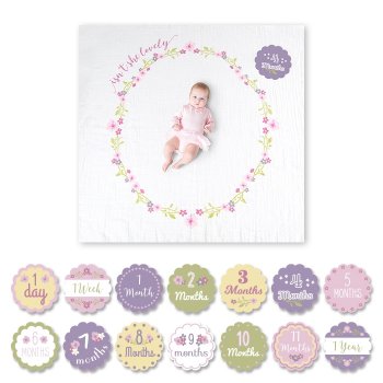 Baby's First Year™ Swaddle Tuch & Karten Set - Isn't she lovely von lulujo
