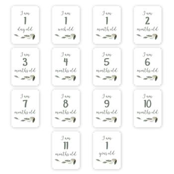 Das 1. Jahr mit Baby - Baby's First Year™ Swaddle-Tuch & Fotokarten Set - All you need is love von lulujo LJ593 121-014-014