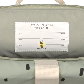 Adresse im Lässig Kindergartenrucksack Rolltop - Happy Prints Olive