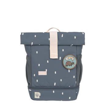 Lässig Kindergartenrucksack Rolltop Happy Prints dunkelblau