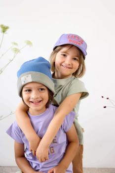 Lässig lila Basecap Kinder - Little Gang