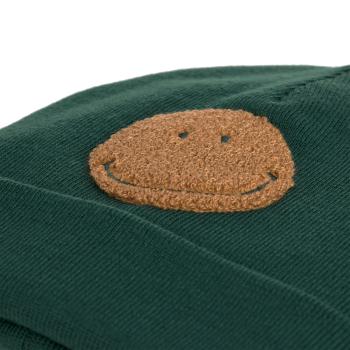 Lässig Beanie Mütze Kinder - Merino Wolle Little Gang Smile Grün