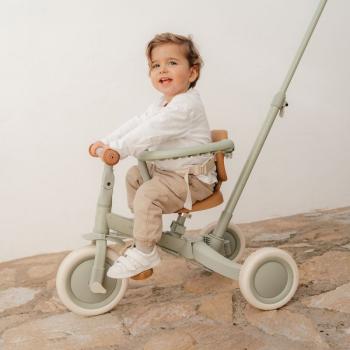 Dreirad 4 in 1 mit Griff Grün - Green Leaf Little Dutch