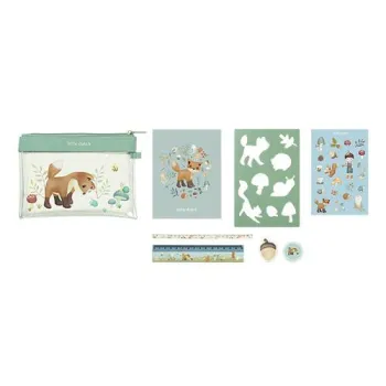 Little Dutch Schreibset blau Forest Friends - Etui mit Inhalt
