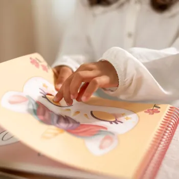 Little Dutch Scrapbook Rosa Masken mit Schere