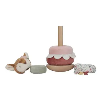 Little Dutch Stapelturm mit Ringen - rosa - Fairy Garden