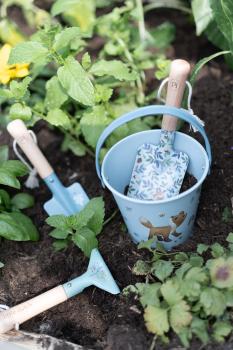 Little Dutch Gartenwerkzeuge blau - Gartengeräte Set Forest Friends