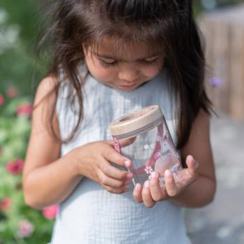 Little Dutch Insektenglas mit Lupe rosa- Fairy Garden