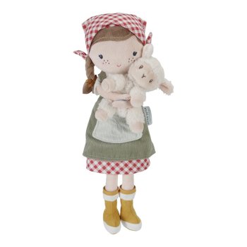 Little Dutch Kuschelpuppe Farmerin Rosa mit Schaf 35cm