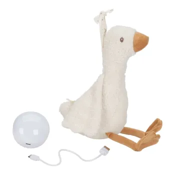 Kuschelgans mit Licht & Ton, ideales Nachtlicht für Babys – Artikelnummer LD8440