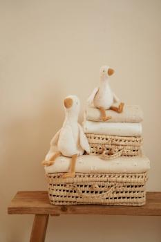 17 cm Little Goose Kuscheltier – Detail Stofftextur
