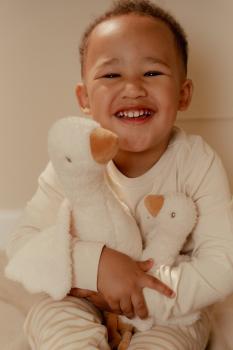17 cm Little Goose Kuscheltier – Detail Stofftextur