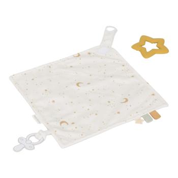 Schmusetuch mit Beißring abnehmbar - Newborn Naturals Little Dutch