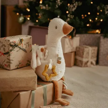 Little Dutch Aktivitäten-Kuscheltier Goose - weiss - kleine Gans