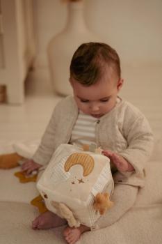 Little Dutch Aktiv Würfel Soft beige Newborn Naturals GRS