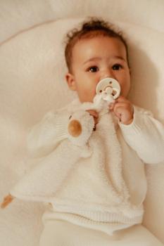 Beige Schmusetuch Little Goose – nachhaltiges Material