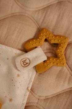 Schmusetuch mit Beißring abnehmbar - Newborn Naturals Little Dutch