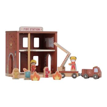 Spielset Little Dutch Feuerwache mit Einsatzfahrzeugen