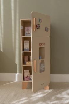 Detailbild Little Dutch Holz-Kühlschrank mit Eierhalter im Innenraum
