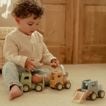 Little Dutch Kranwagen FSC der Holzkran – Gelb – Essentials